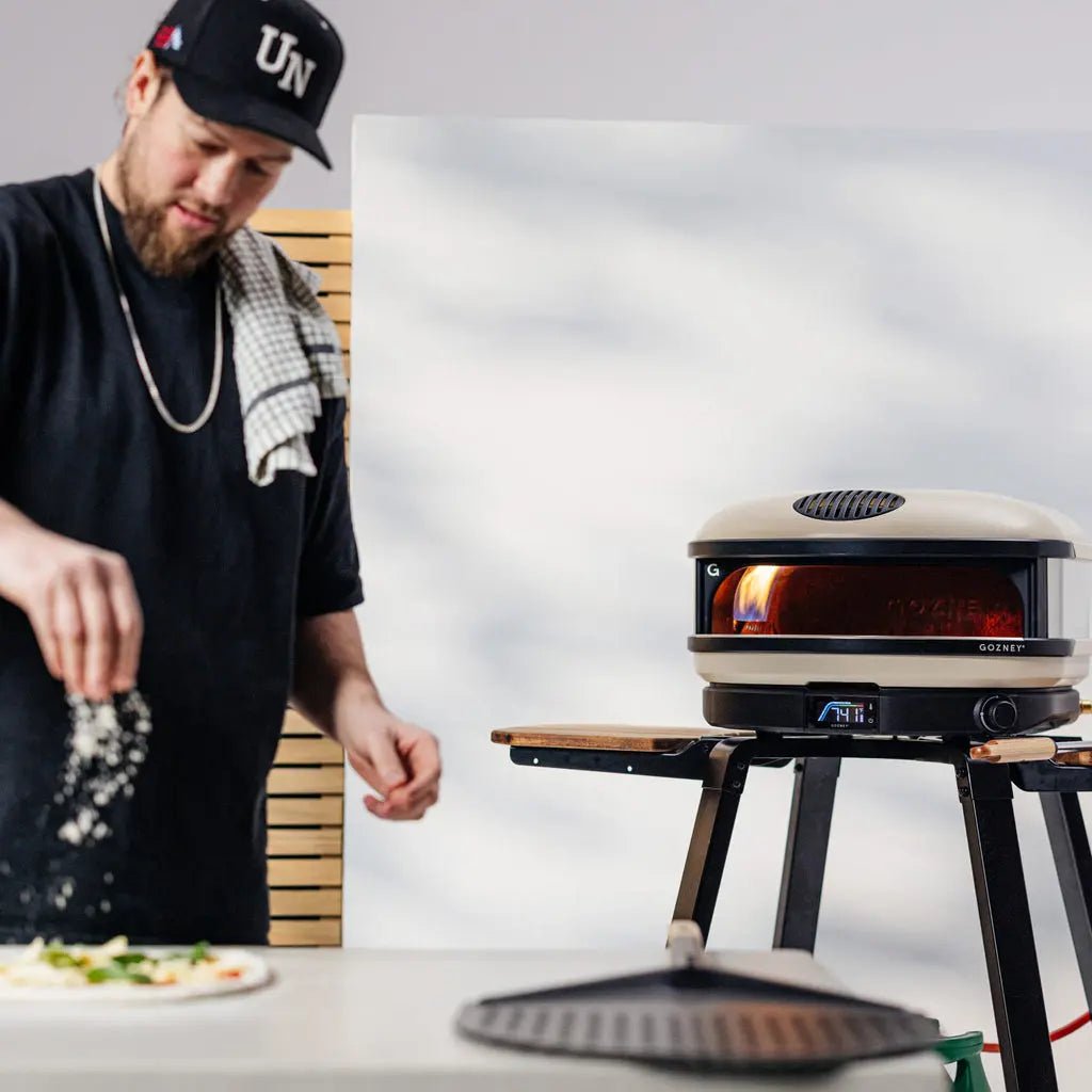 Gozney 16" Propane Gas Pizza Oven with 20 mm Cordierite Stone, Bone