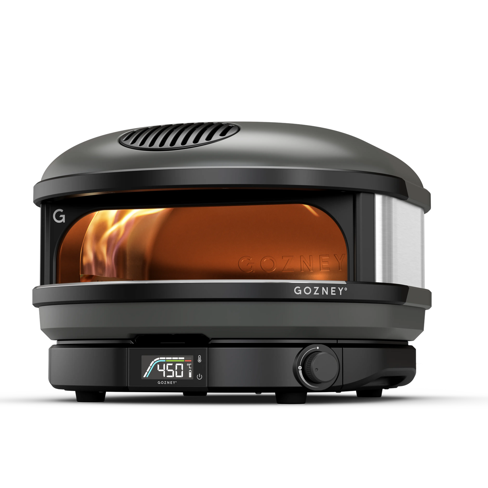 Gozney Compact Gas Pizza Oven for 14" Pizzas with Rolling Flame Burner, Off Black