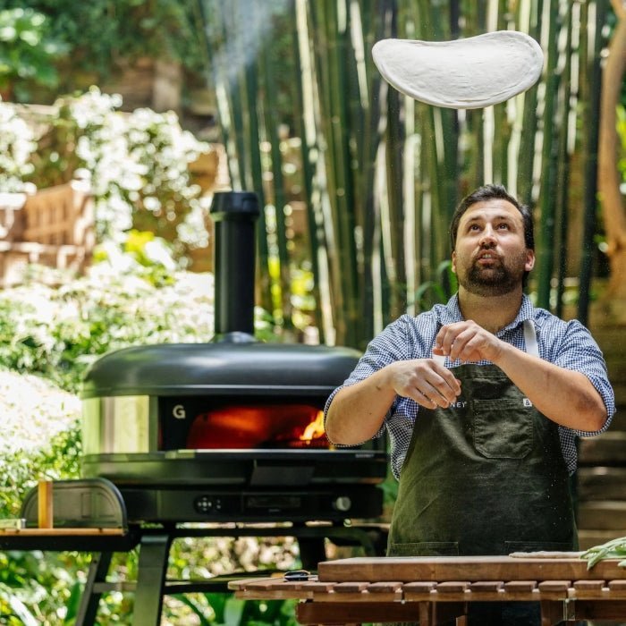 Gozney Extra-Large Multi-Fuel Pizza Oven for Wood, Gas & Charcoal with Twin Meat Probes, Off Black
