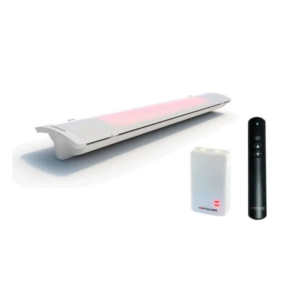 Heatscope Pure 3000W Infrared Patio Heater with Smartbox, White & Remote