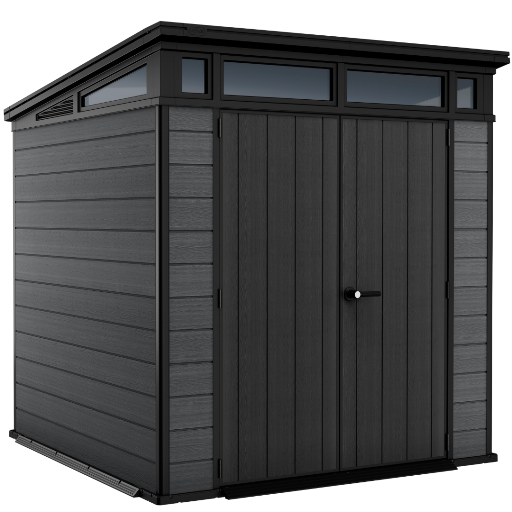 Keter Cortina 7x7 ft (2.1 x 2.1 m) Resin Garden Shed with Floor