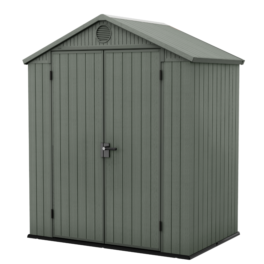 Keter Darwin 6x4 ft (1.8 x 1.2 m) Resin Garden Shed, Green