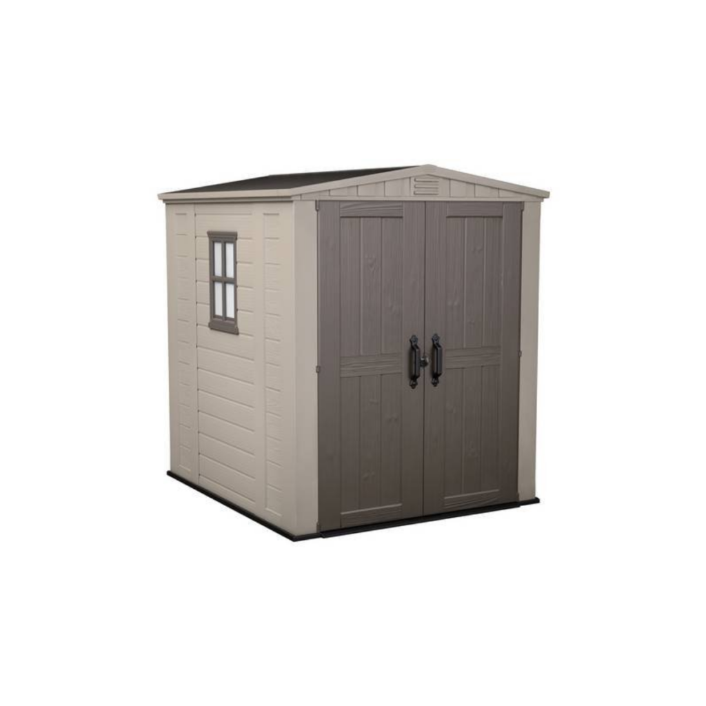 Keter Factor 6x6 ft Apex Plastic Garden Storage Shed